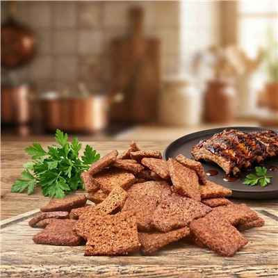 ГРЕНКИ СО ВКУСОМ РЕБРЫШЕК В ГРИЛЕ