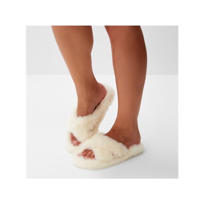 Тапочки женские с открытым носом размер 38, цвет молочный