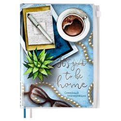 Еженедельник недатированный "Семейный планировщик" А6+ мягкий переплет