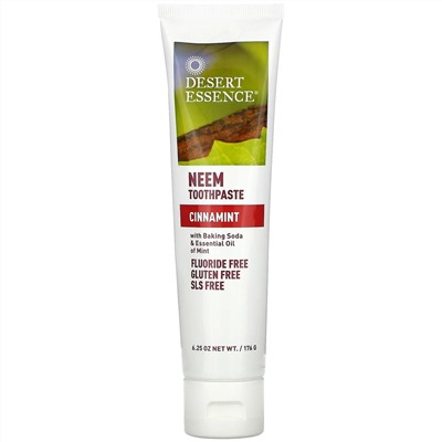 Desert Essence, Натуральная зубная паста с нимом, Cinnamint, 6,25 унции (176 г)