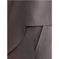 Укороченная блузка с V вырезом из плотного лиоцелла