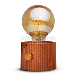 Светильник "Лампочка" (цвет коричневый) в коробке