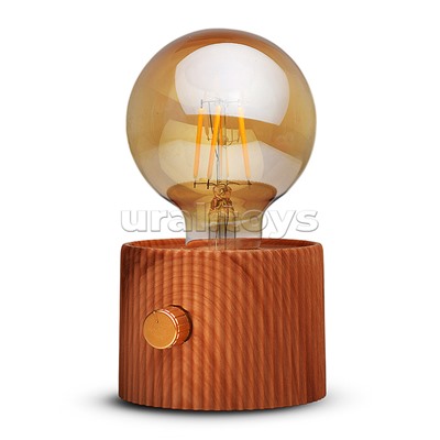 Светильник "Лампочка" (цвет коричневый) в коробке