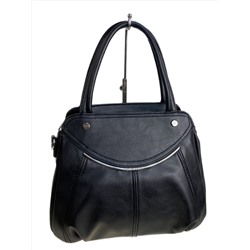 Женская сумка из искусственной кожи, цвет черный