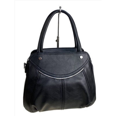 Женская сумка из искусственной кожи, цвет черный