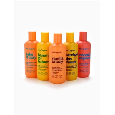 Гель-масло для душа Patchouli kiss shower, цветочное, 290 мл, Miss Organic