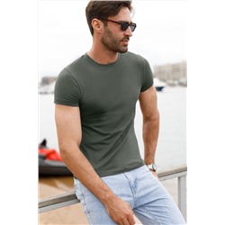 Футболка slim fit из премиального хлопка с эластаном VILATTE, 1026803