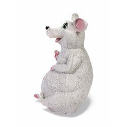 Садовая фигура из гипса «Мышь», 29.5 см, серая