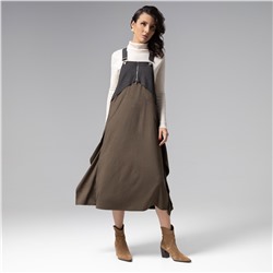 Сарафан из мягкой замши, Ушла красиво (dark green)