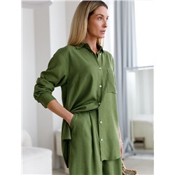 Блузка изо льна с вискозой