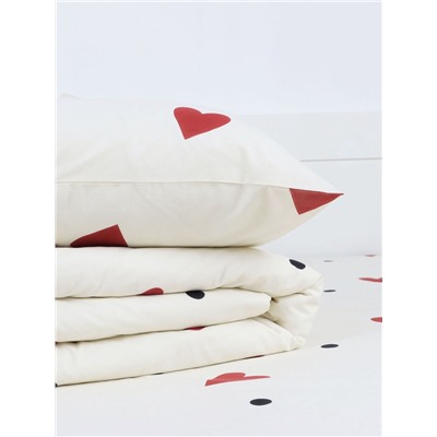Постельное бельё «Этель» 1.5 сп First love 143×215 см,150×214 см, 70×70 см -2 шт., бязь 125 г/м², хл 100%