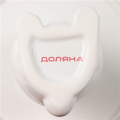 Блюдо для пирожных Доляна «Кролл», 18×18 см, доломит, белое