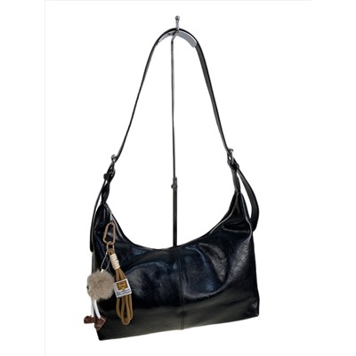 Женская сумка из искусственной кожи, цвет черный