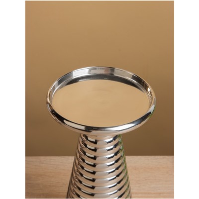 Подсвечник «Флэйм», 12×12×22.5 см, алюминий