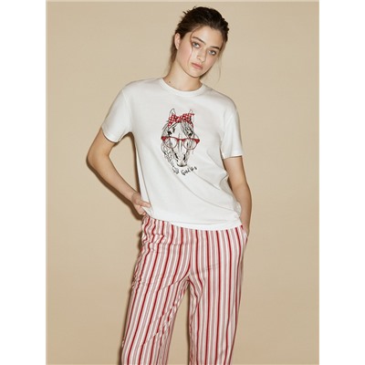 Omsa Пижама OmD 0226D CAVALLINO Пижама жен. (Футболка + Брюки), СО