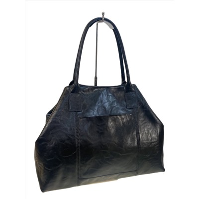 Женская сумка из натуральной кожи, цвет черный