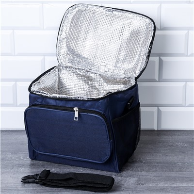 Сумка с эффектом сохранения холода, тепла/термосумка / DFB110blue /уп 50/* 29х20х22 см 10 л