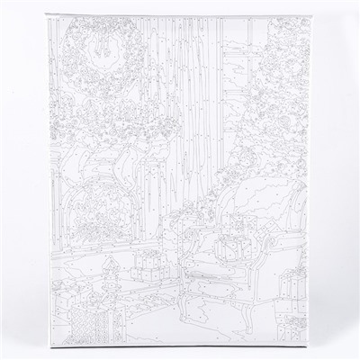 Картина по номерам на новый год на холсте с подрамником «Уют», 40×50 см