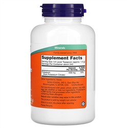 Now Foods, цитрат калия, чистый порошок, 340 г (12 унций)