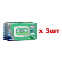 Salfeti Салфетки влажные 72шт Антибактериальные с клапаном 3шт