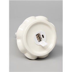 Светодиодная фигура «Ёлочка ажурная», 19.8×10.8×10.8 см, 1 LED, керамика, от батареек LR44×3, тёплый белый свет