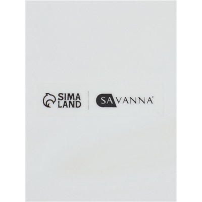 Набор для ванной SAVANNA, 3 предмета, дозатор для мыла, стакан, мыльница