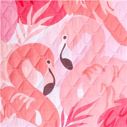 Покрывало 1.5-спальное «Этель» Flamingo garden, 145×210 см, микрофибра