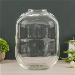 Ваза «Вольга-2», 8.5 л, d=8 см, 30×19 см, стекло, прозрачная