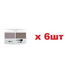 FFleur EB01 Тени для век и бровей с аппликаторами и кистью № 02 6шт