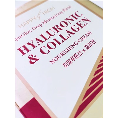 HAPPY HIGH Питательный крем для лица с гиалуроновой кислотой и коллагеном / Aqua Glow Deep Moisturizing Blend, 50 г 27847