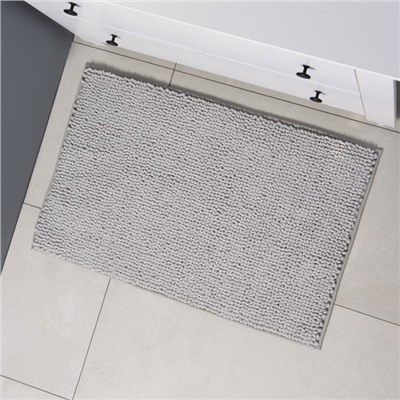 Коврик для дома LaDо́m, букли, плотность 1100 г, 50×80 см, серый