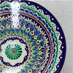 Супница Риштанская Керамика, 2.4 л, d=28 см, керамика, синяя