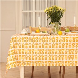 Скатерть «Этель» Yellow garden, 146×180 см, 100% хлопок, саржа 190 г/м²