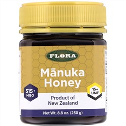 Flora, Мед манука, MGO 515+, 250 г (8,8 унции)