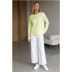 Базовый лонгслив из премиального хлопка с эластаном VILATTE, 1228143