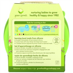 Green Sprouts, Learning Bowl, 9+ Months, Green, 1 Bowl