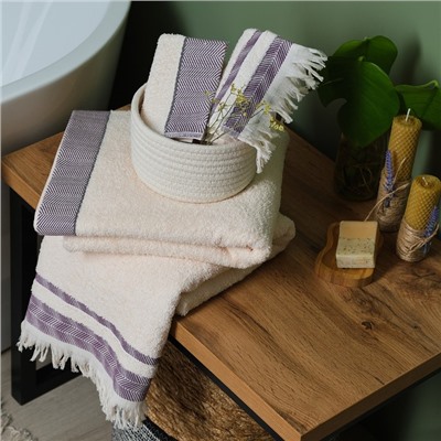 Полотенце махровое Love Life «Бриз» 30×50 см, гранатовый