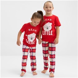 Пижама новогодняя детская KAFTAN «Bear» размер 28 (86-92)