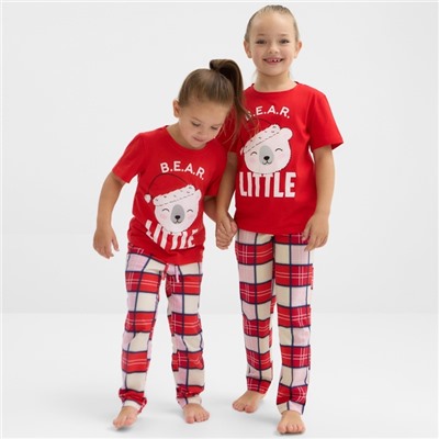 Пижама новогодняя детская KAFTAN «Bear» размер 28 (86-92)