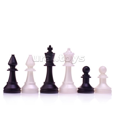 Шахматы обиходные пластиковые+ шашки+ нарды, дерево 415х215мм