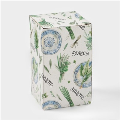 Банка для хранения сыпучих продуктов Доляна «Кактус», 170 мл, 8×8×15 см, керамическая