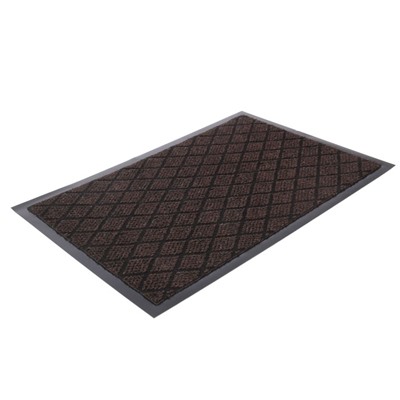 Коврик придверный влаговпитывающий «Галант», 40×60 см, коричневый
