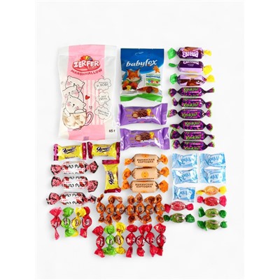 Сладкий детский новогодний подарок «Сказочный год»: шоколадные конфеты + заготовка для открытки, 500 г