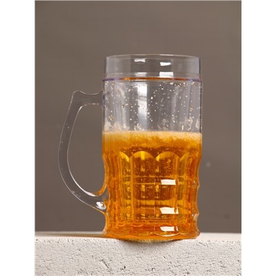 Подарочный набор «Будь»: гель для душа пиво и кружка с имитацией, 500 мл, Чистое счастье