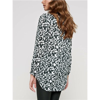 Блузы CONTE LBL 1091 Рубашка с геометрическим рисунком из хлопка премиального качества