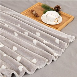 Плед светящийся в темноте «Этель. Love», 180×200 см, корал-флис