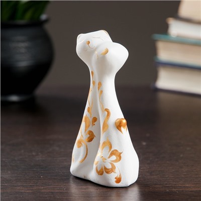 Фигурка керамика «Коты влюбленные», белые, 3×6.5×12 см