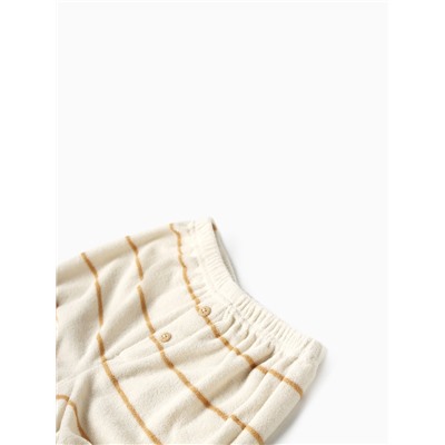 Костюм махровый (шорты и футболка) Крошка Я, рост 86-92 см, молочный