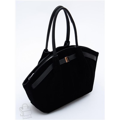 Сумка женская кожаная 2346YF black Polina&Eiterou