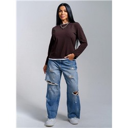 Лонгслив Рига (шоколад)